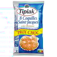 Tipiak 8 coquilles st jacques bretonne 720g prix choc
