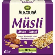 Alnatura barre de muesli érable et datte bio 150g