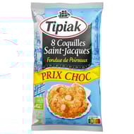 Tipiak 8 coquilles st jacques poireaux 720g prix choc