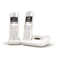 Gigaset téléphone sans fil répondeur AS690 A DUO BLANC