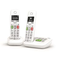 Gigaset téléphone sans fil E290A DUO Blanc avec répondeur