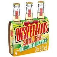 Desperados sunlight citron vert 3x33cl 4°