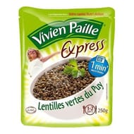 Vivien paille express lentilles vertes du puy 250g