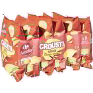 Carrefour sansation chips crousti nature 6x30g