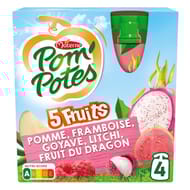 Pom'potes ssa 5 fruits roses 4x90g