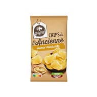 Carrefour original chips à l'ancienne saveur moutarde 150g