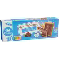 Carrefour classic' biscuits chocolat lait coeur lait 140g