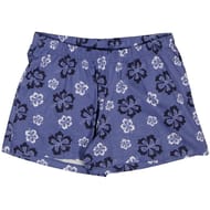Short nuit femme BLEU AOP FLEURS T46/48