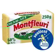 Montfleuri Beurre à teneur réduite en mg 60% demi sel 250g