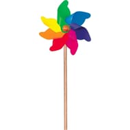 Moulin a vent multicolore 21cm