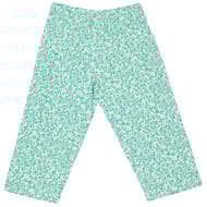 Corsaire nuit femme VERT AOP FLEUR T46/48