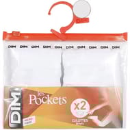 Lot de 2 slips fille Dim 0HY BLANC 14 ANS