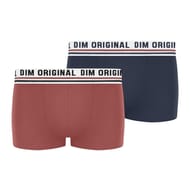 Lot de 2 boxers garçon  original Dim AQM RG TERRE/DARK BUE 10 ANS