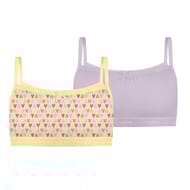 Lot de 2 brassières fille pocket coton Dim B2J JAUNE CLAIRE 14ANS