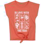 Tee shirt noué ORANGE 14 ANS