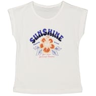 Tee shirt sans manches BLANC 14 ANS