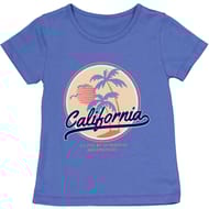Tee shirt manches courtes fille BLEU OCEAN 8 ANS
