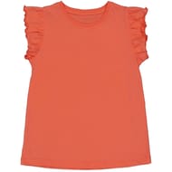 Tee shirt manches à volants ORANGE 14 ANS