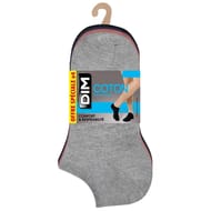 4 paires de socquettes coton homme DIM B77MARIN/ROSECARA/GRISCLCH/NR T39/42