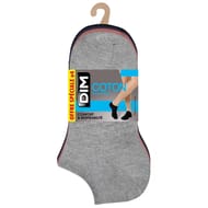 4 paires de socquettes coton homme DIM B77MARIN/ROSECARA/GRISCLCH/NR T43/46