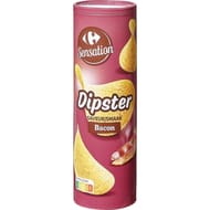 Carrefour sensation tuiles dipster bacon 175g