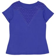 Tee shirt manches courtes femme BLEU T50/52