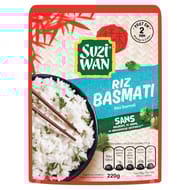 Suzi wan riz micro ondable basmati 220g
