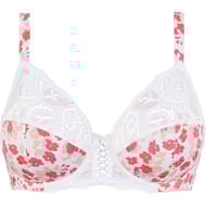 Soutien-gorge armature ligne Amelie Print Sans Complexe JMV IMP FLORAL BLANC ET ROUGE 100E