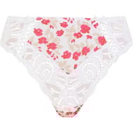 Slip ligne Amelie Print Sans Complexe JMV IMP FLORAL BLANC ET ROUGE 46/48