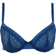 Soutien-gorge armature ligne Fidéle Billet Doux JJC NAVY PIVOINE BLEU 95D