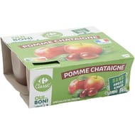 Carrefour classic compote pomme chataigne 4X100g