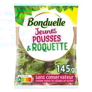 Bonduelle salade jeunes pousses & roquette sachet 145g