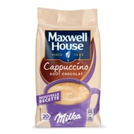 Maxwell house cappuccino milka café soluble recharge 315g