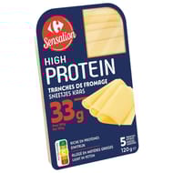 Carrefour Sensation High protein tranches de fromage 120g