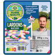 Carrefour extra lardons nature 2x100g