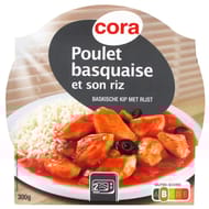 Cora poulet basquaise et son riz 300g