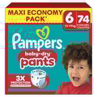 Pampers baby dry pants maxi t6-13/19 kg x74