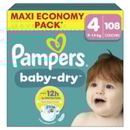 Pampers baby dry couches t4 9-14 kg x108