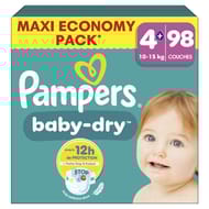 Pampers baby dry couches t4+ 10-15 kg x98