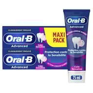 Oral-b dentifrice professional protection sensibilité & sensation 2x75ml