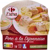Carrefour extra porc à la dijonnaise et pommes de terre - 300g