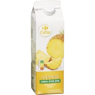 Carrefour extra jus d'ananas 100% pur jus 1l