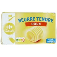 Carrefour classic beurre tendre doux 250g