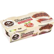 Carrefour original tiramisu à la framboise 2x100g