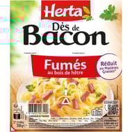 Herta dés de bacon fumés 2x100g