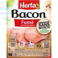 Herta bacon sans nitrite 10 tranches 120g