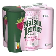 Maison perrier forever boisson gazeuse aromatisee framboise 6x33cl