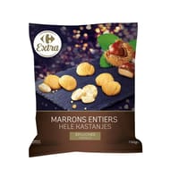Carrefour extra marrons entiers épluchés 750g