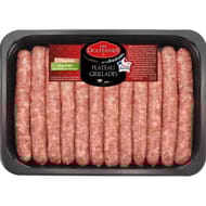 Plateau chipolata /chipolata herbes x12 600g Les brasérades