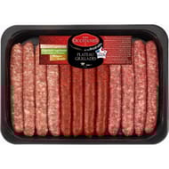 Plateau chipolatas/ chipolatas aux herbes / merguez x12 600g Les brasérades